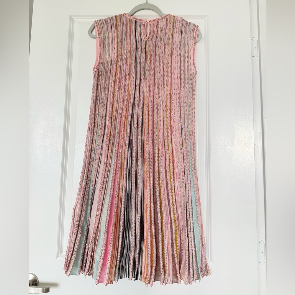 Like new Missoni Pleated sleeveless mini-dress with sequins $1,530 44 - Picture 6 of 10